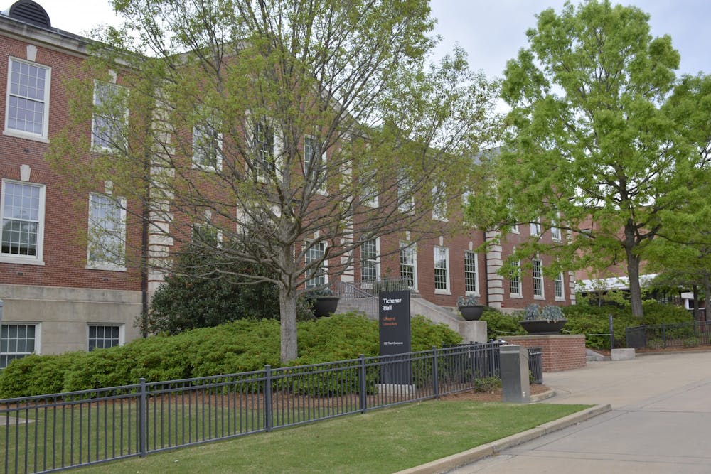 <p>Tichenor Hall, which is home to Auburn University's College of Liberal Arts, on March 31, 2020 in Auburn, Ala.</p>