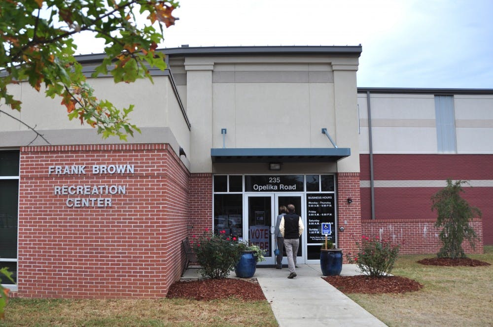 Voters walk into Frank Brown Recreation Center in Auburn, Ala.,&nbsp;to vote on Tuesday, Nov. 8,&nbsp;2016.&nbsp;