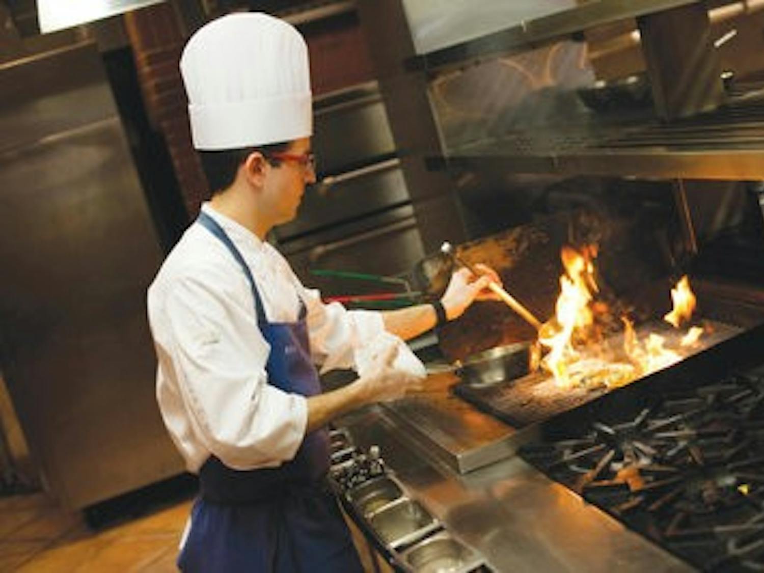 Chef Fernando Cruz cooks oysters on the Ariccia menu for the Hotel at Auburn University and Dixon Conference Center. (Contributed by Fernando Cruz)