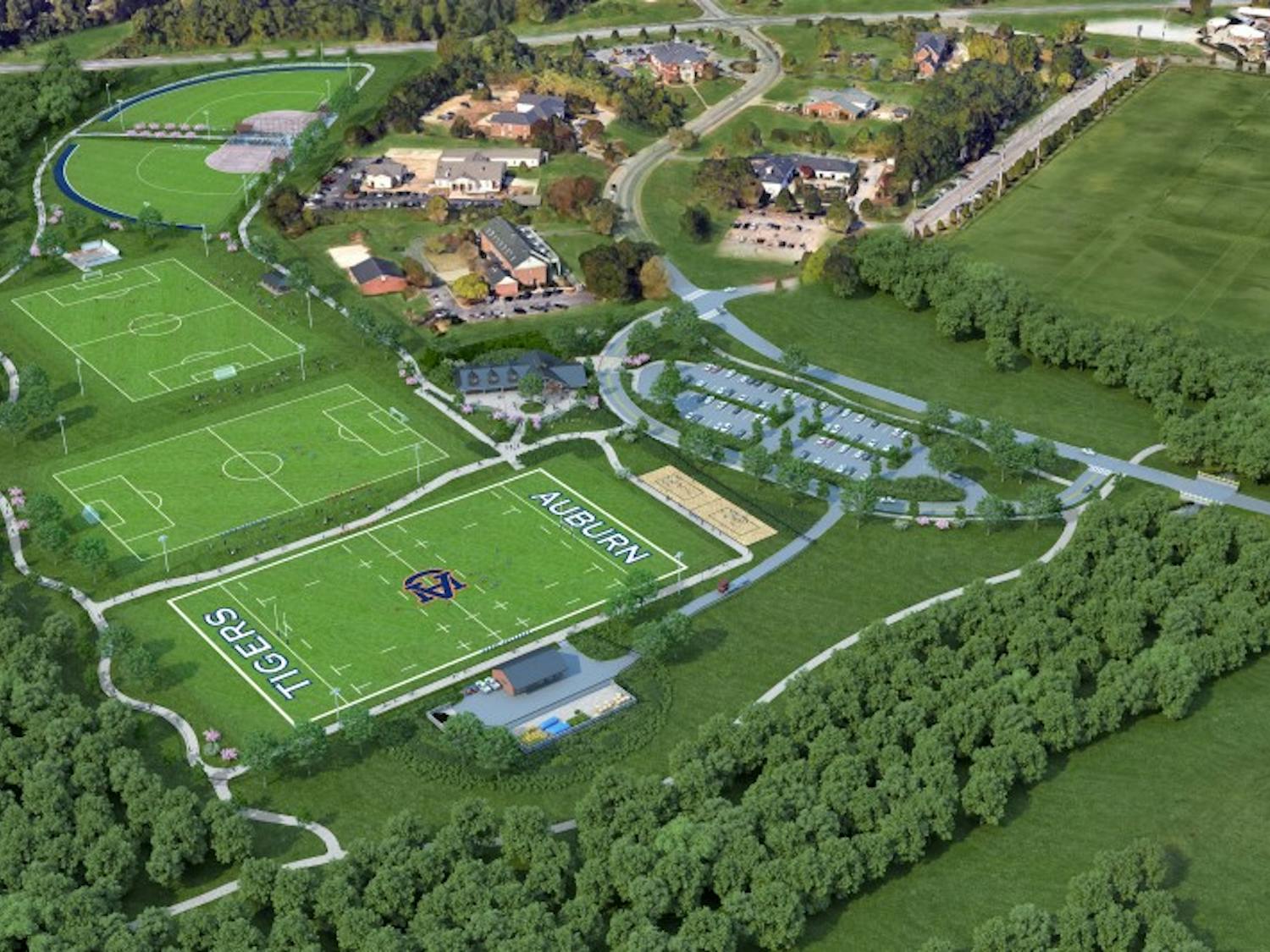 Design rendering of the recreation field expansion&nbsp;project.&nbsp;