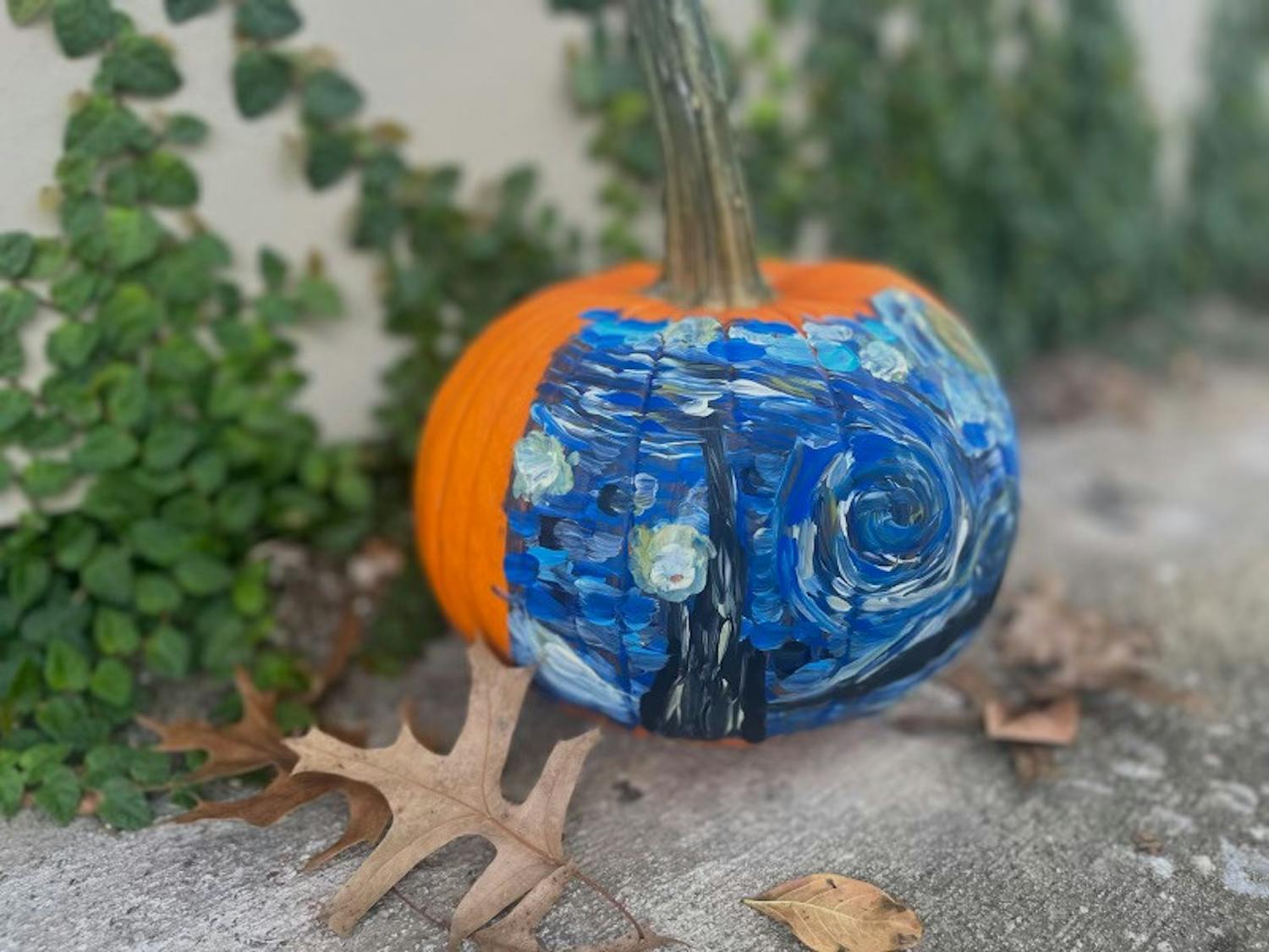 Painting pumpkins craft