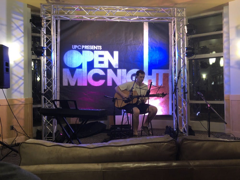 <p>UPC hosts first open mic night at Student Center Starbucks on Tuesday, Sept. 18, 2018.</p>