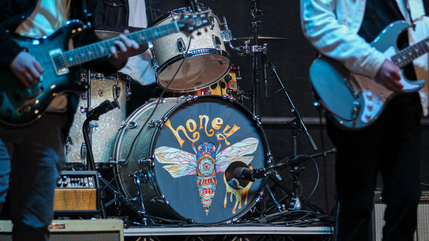 The Band Honey performs for the crowd at War Damn Coffee Jam hosted by UPC at Samford Lawn in Auburn, Ala. on Nov. 11, 2025.