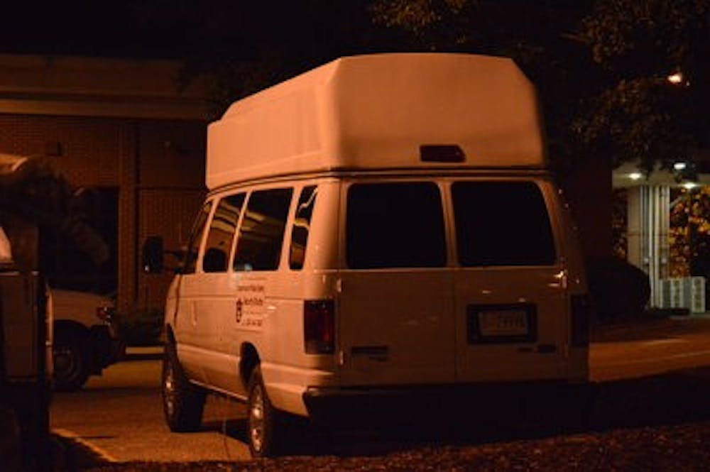 The handicap-accessible security shuttle does not run unless someone specifically requests it.