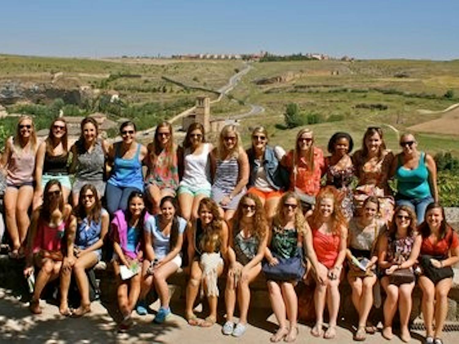 Auburn students in Spain