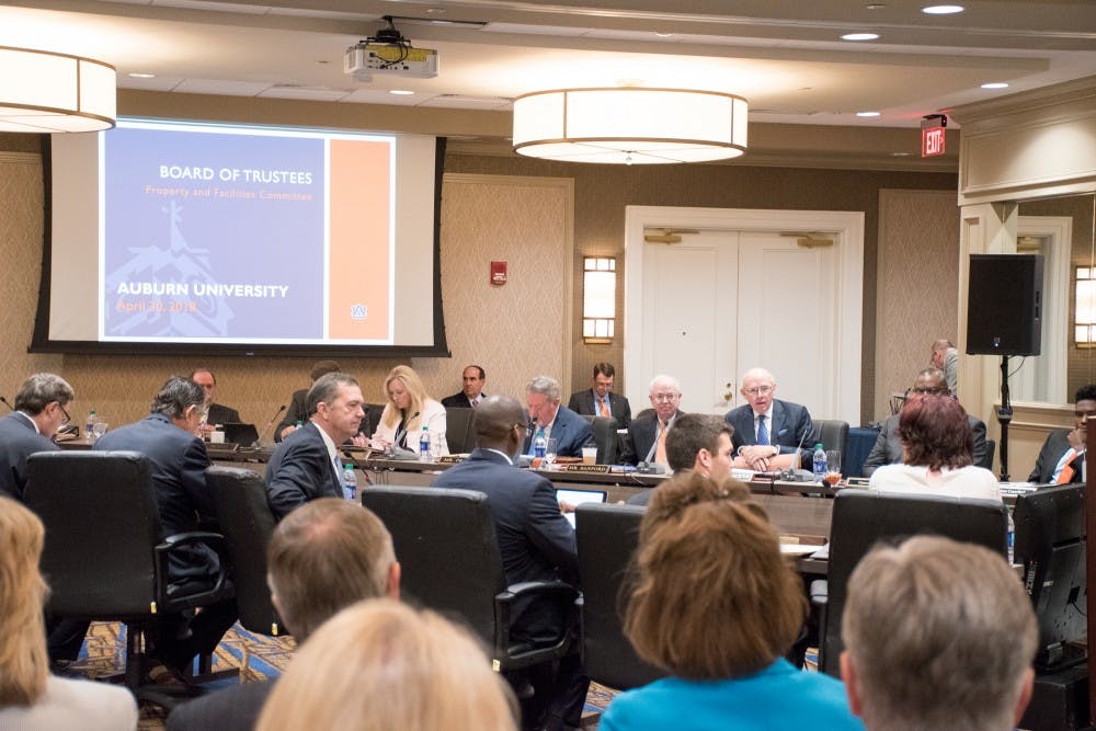 Board of Trustees meeting in Auburn, Ala., on Friday, April 20, 2018.