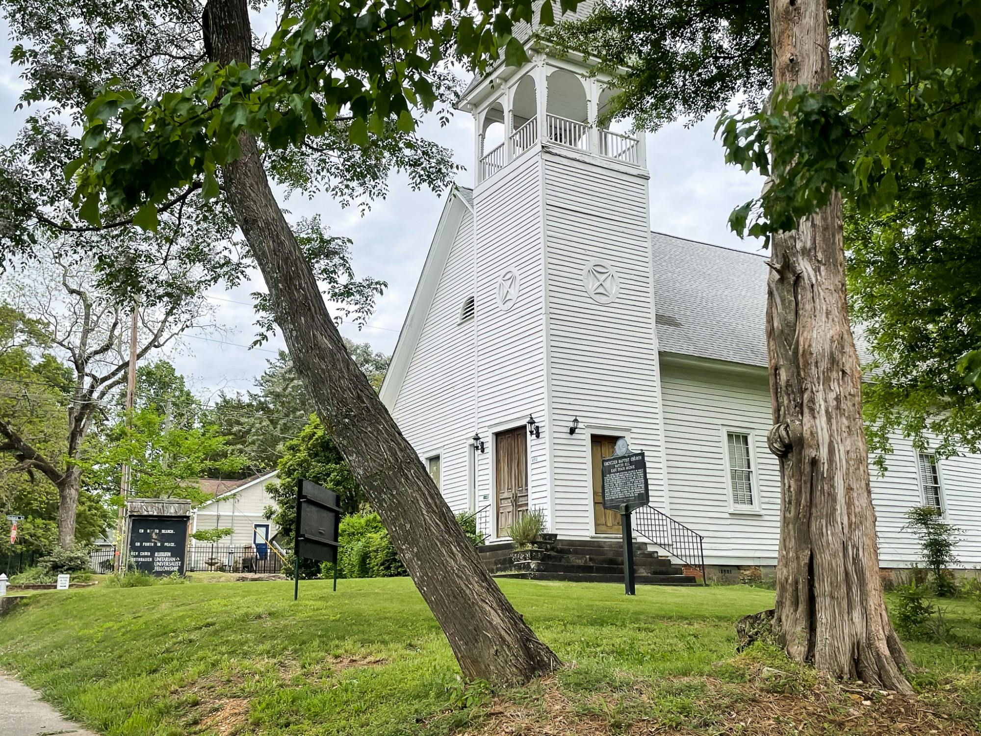 The exterior of Ebenezer Missionary Baptist Church. Archived Photo. 