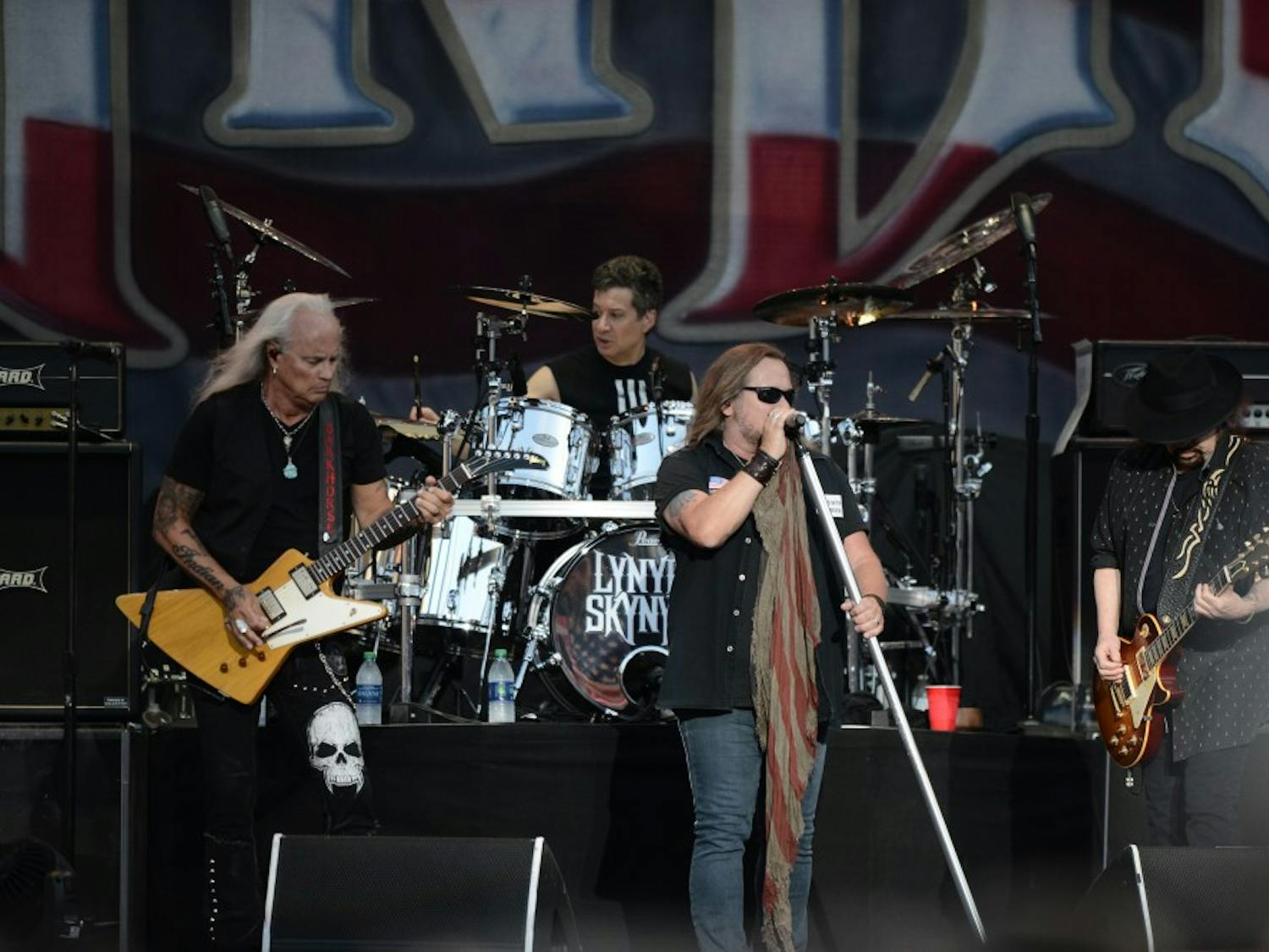 Lynyrd Skynyrd performs at Music and Miracles Superfest on Saturday, April 22, 2017 at Jordan-Hare Stadium in Auburn, Ala.