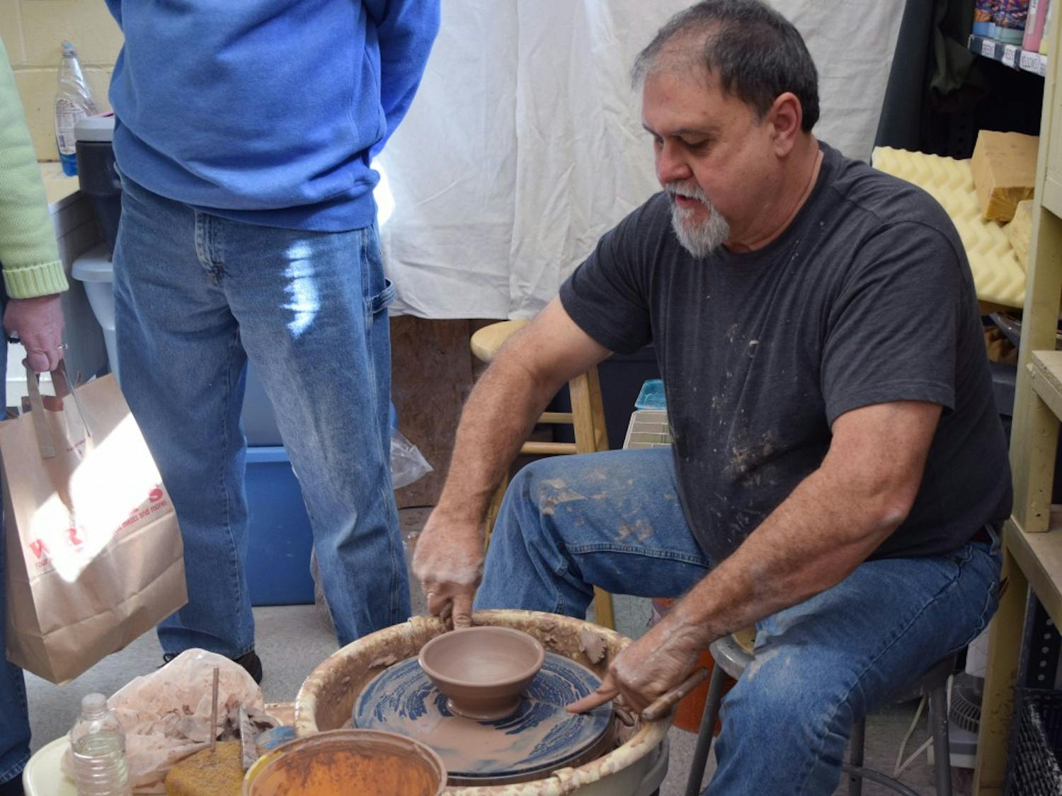 Kim Craft demonstrates how to make a bowl at&nbsp;3rd Annual Empty Bowls event on Saturday, February 13 from 10 a.m. – 2 p.m.at the Denson Drive Recreation Studio in Opelika.