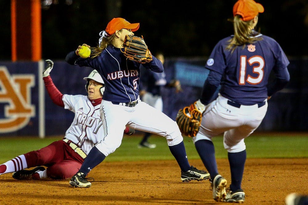 <p>Emily Carosone (#5) converting a double play. (File photo)</p>