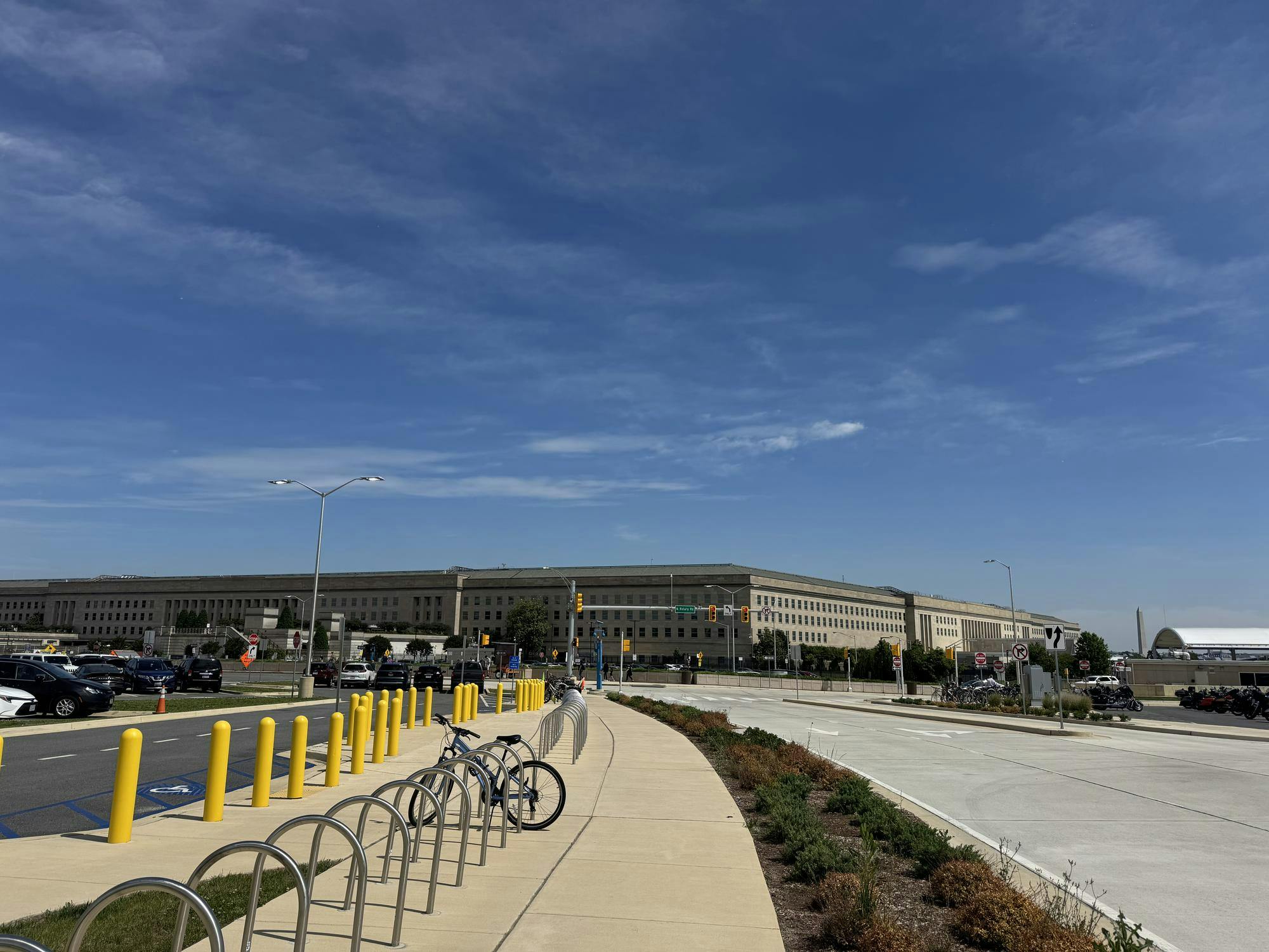 The Pentagon, which is the headquarters building for the Department of War, located in Arlington County, Virginia