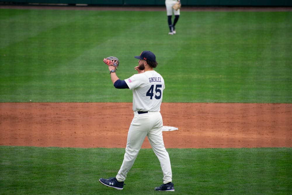 <p>Auburn pitcher Joseph Gonzalez in the game against Eastern Kentucky on Feb 17, 2024.</p>