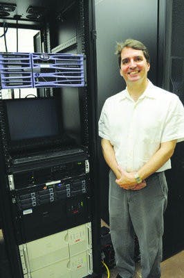 Francis Robicheaux, professor of theoretical atomic physics, works with international researchers on antimatter studies at CERN in Geneva, Switzerland. (Christen Harned / ASSISTANT PHOTO EDITOR)