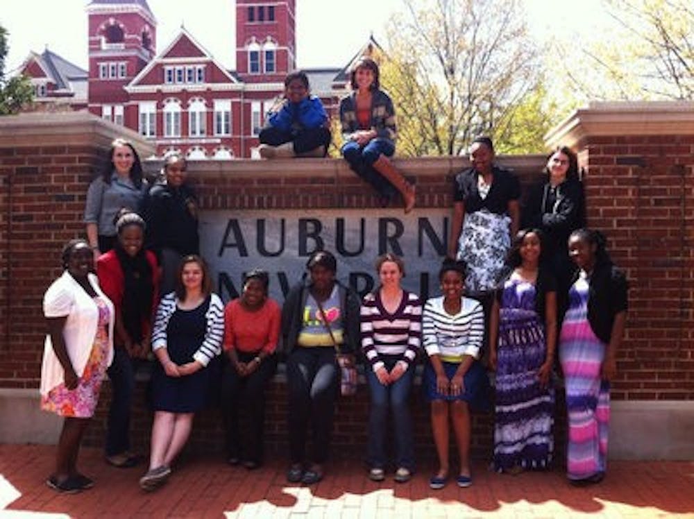 The Young Women's Leadership Program mentors middle school girls from Auburn Junior High School (Photo contributed by Christina Brown, former graduate assistant)