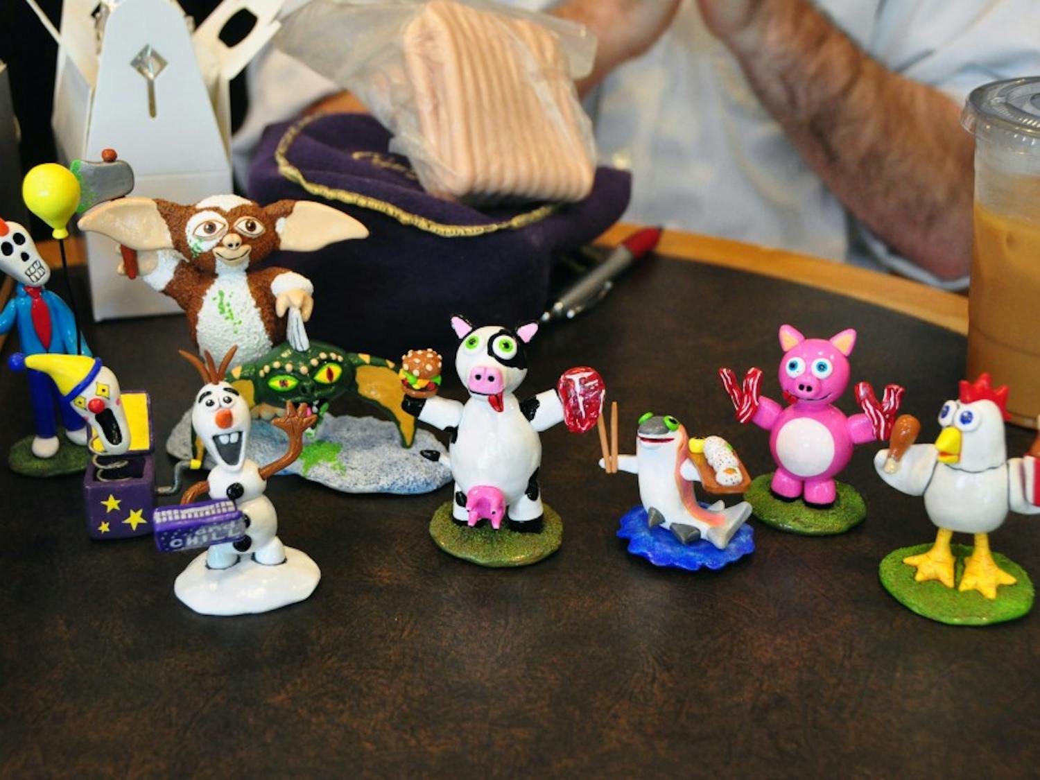 Ari Gutman, Auburn University lecturer, creates miniature sculptures outside of work, giving many of them away to friends.