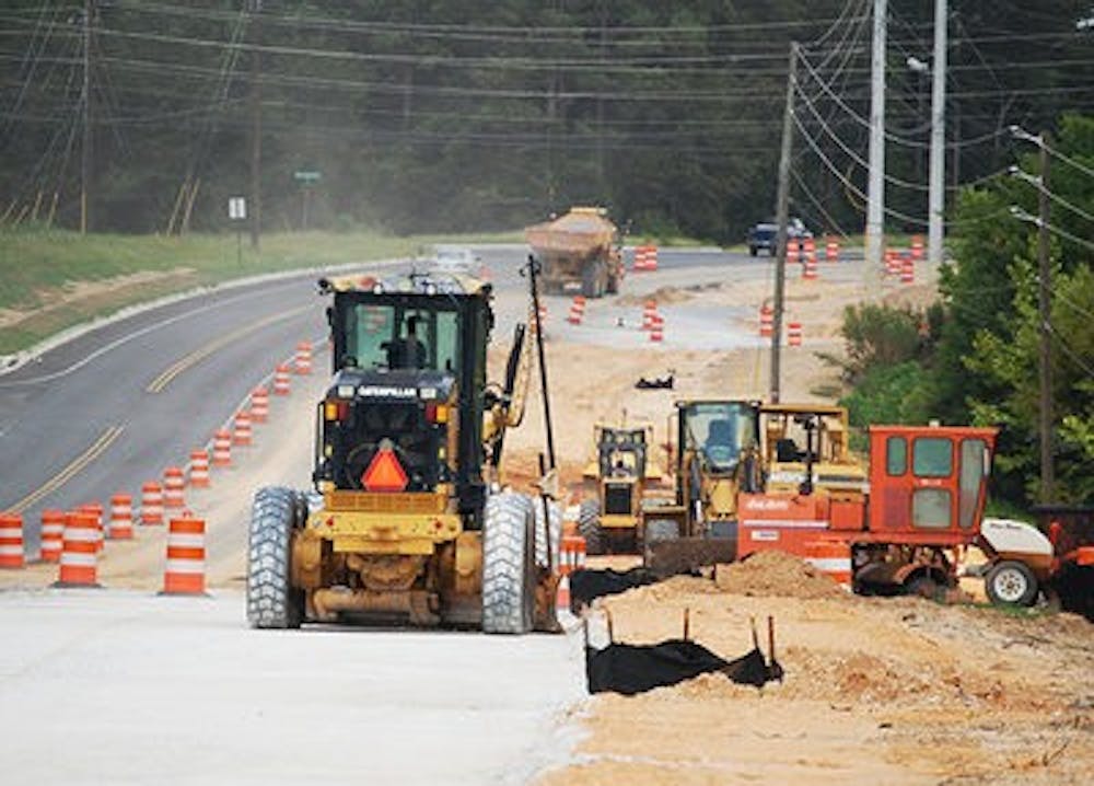 After completion, Frederick Road will be five lanes across: two each way and a center turn lane. (Nickolaus Hines | Community Reporter)