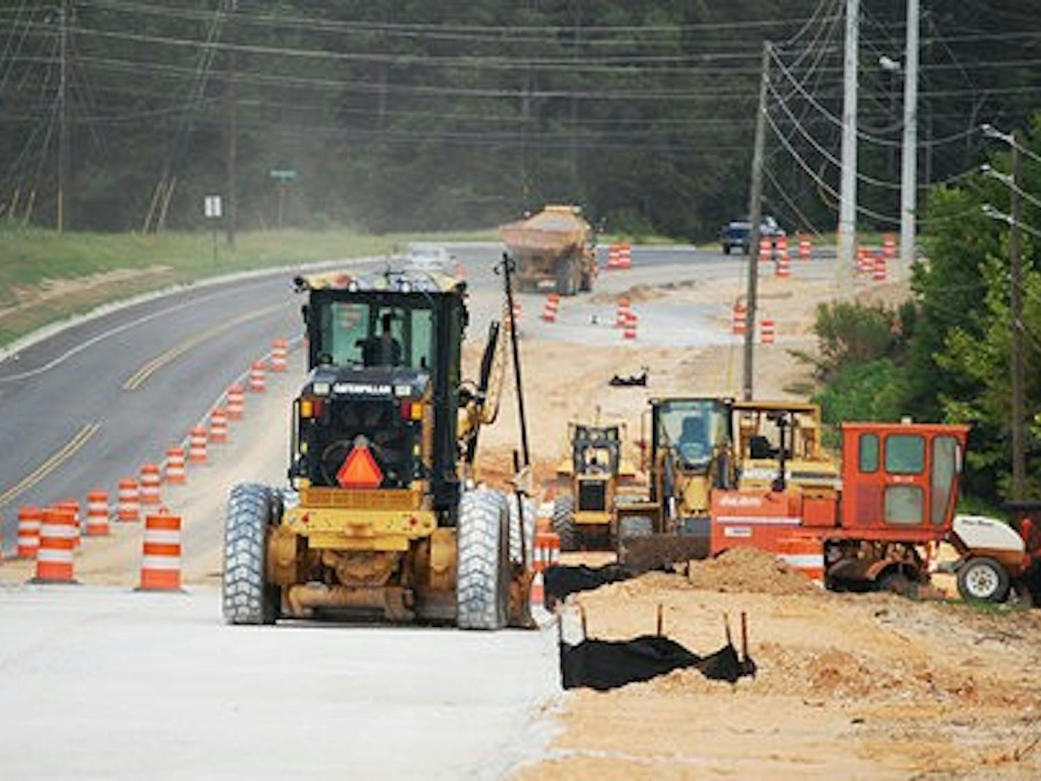 After completion, Frederick Road will be five lanes across: two each way and a center turn lane.