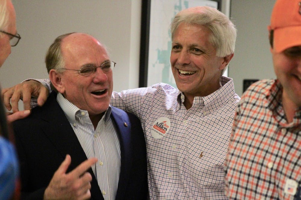<p>Ron Anders is elected mayor of Auburn on Oct. 9, 2018.</p>