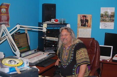 Wildman Steve in studio, July 30, 2010 in Auburn, Ala. (Brian Woodham / Associate Copy Editor)