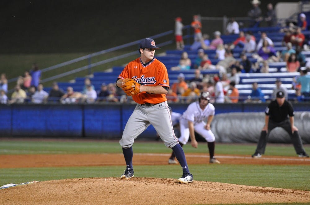 Casey Mize during Auburn Baseball vs. Texas A&M on Thursday,May. 24, 2018 in Hoover, Ala.