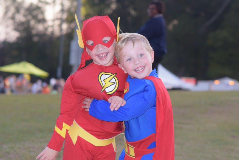 <p>Kids dress up in their Halloween costumes at the 2016 Opelika Fall Festival on Oct. 27&nbsp;in Opelika.</p>