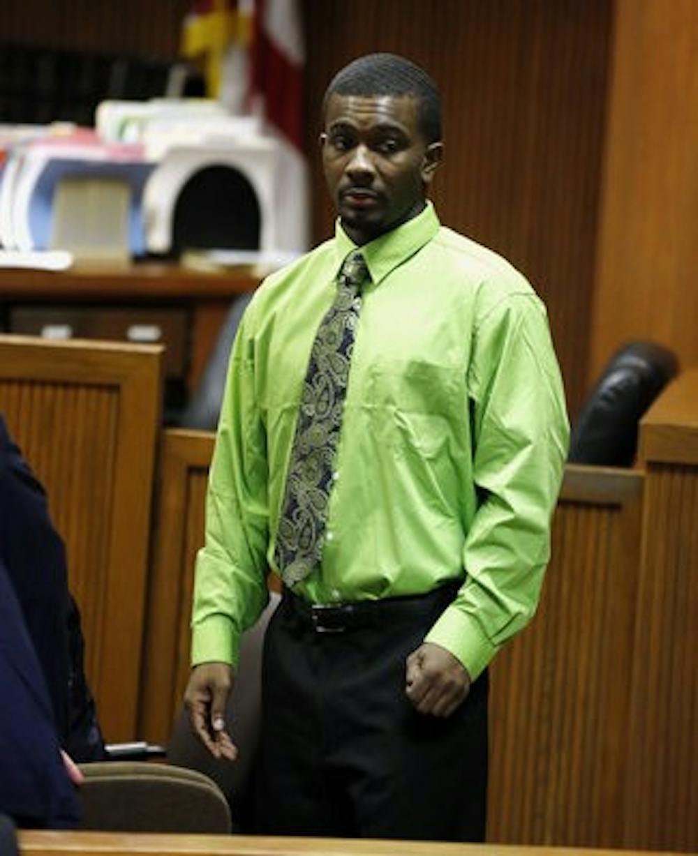 Leonard at his trial on Sept. 26. <i>(Todd Van Emst | Opelika-Auburn News)</i>