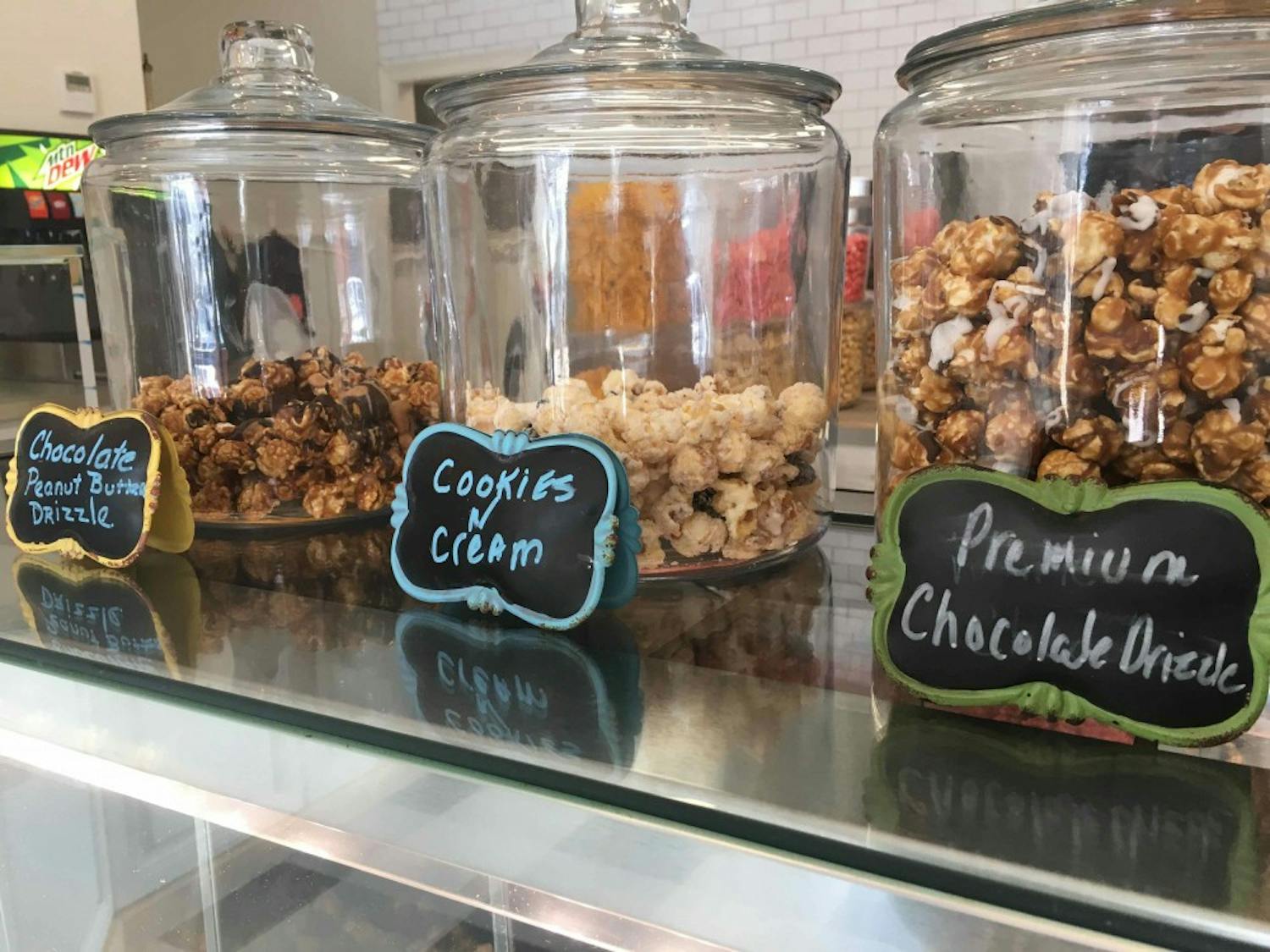 Satisfy your sweet tooth at the Auburn Popcorn Company. Photo taken on Wednesday, March 28, 2018.