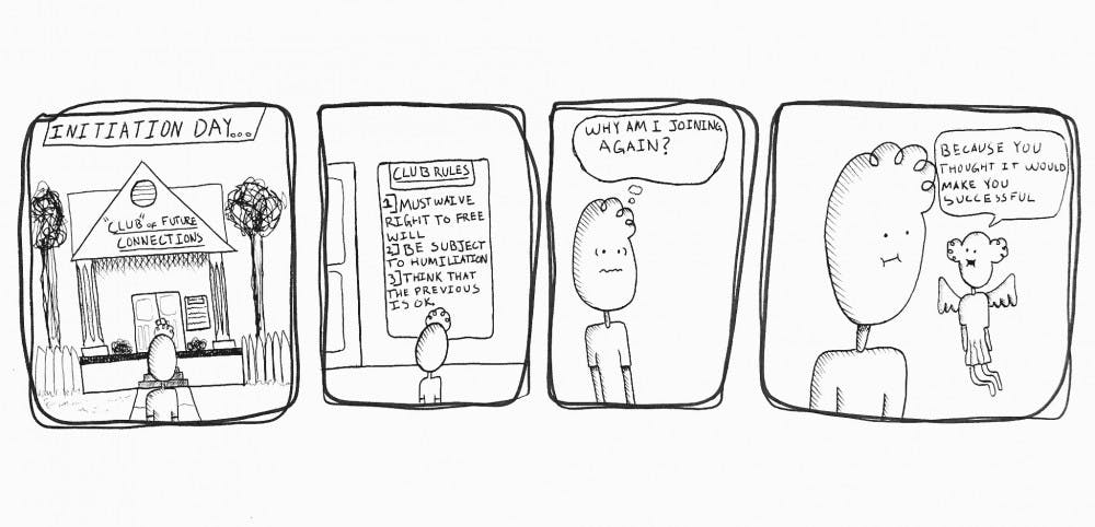 Hazing Editorial Cartoon