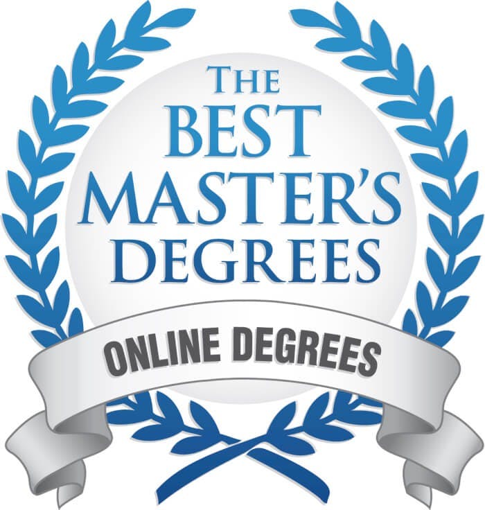 Badge for The Best Master's Degrees for Online Degrees. 