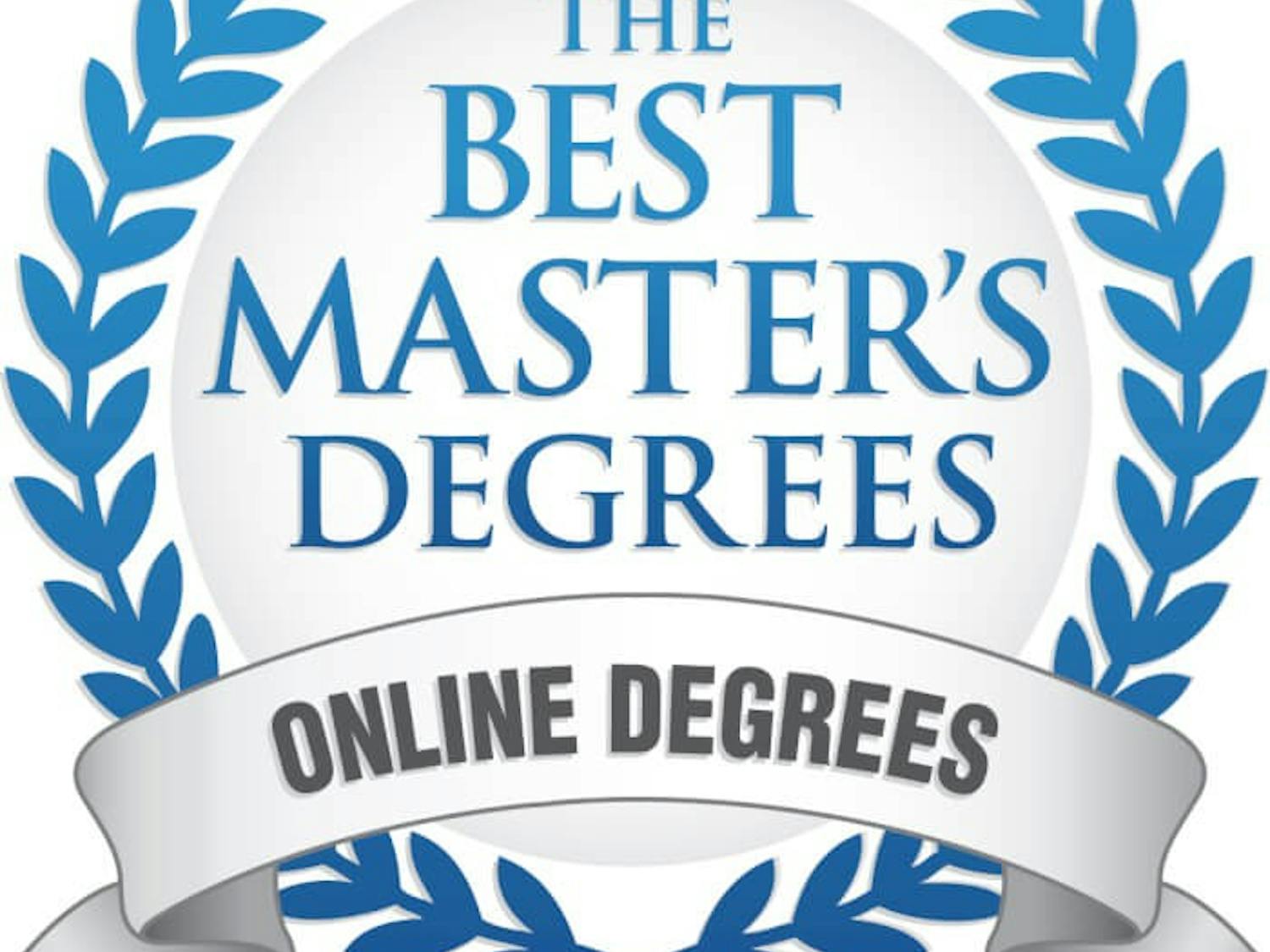 Badge for The Best Master's Degrees for Online Degrees. 