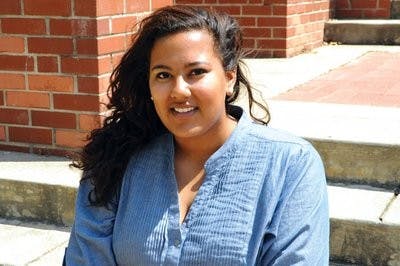 Freshman Kristen Ziegler walked to Notasulga and back to raise awareness for local hunger problems. (Christen Harned / ASSISTANT PHOTO EDITOR)