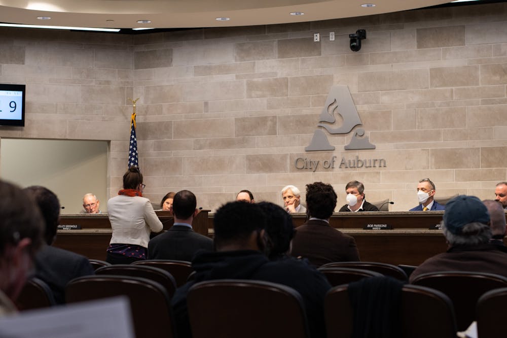 <p>A special City Council meeting held on Jan. 25 to vote on a redistricting plan</p>