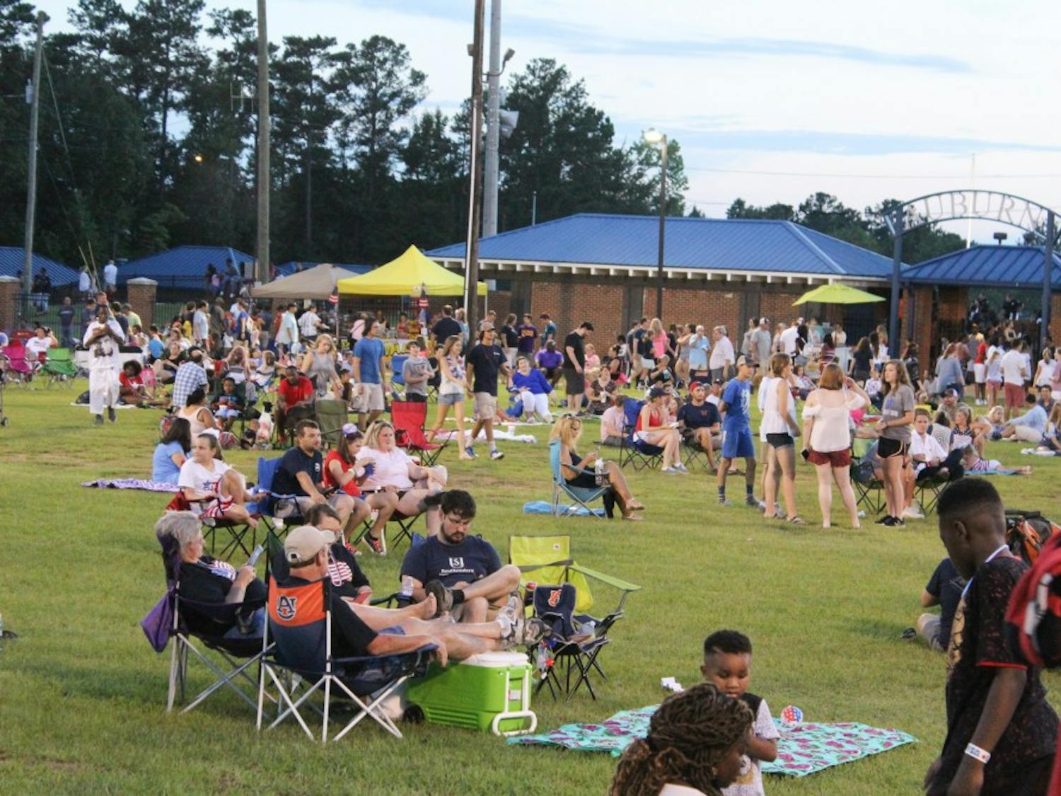 Members of the Auburn community enjoying the festivities at the annual Independence Day Celebration on July 4, 2018, in Auburn, Ala.&nbsp;