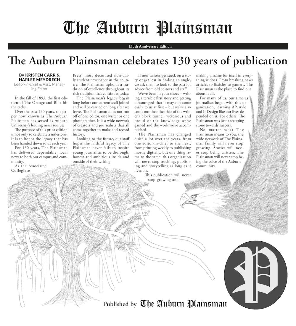 EDITORIAL  The Auburn Plainsman celebrates 130 years of publication - The Auburn  Plainsman