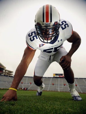ESPN's Mel Kiper Jr. believes former Auburn defensive end Corey Lemonier to be a second to third round draft pick. (Courtesy of Todd Van Emst)