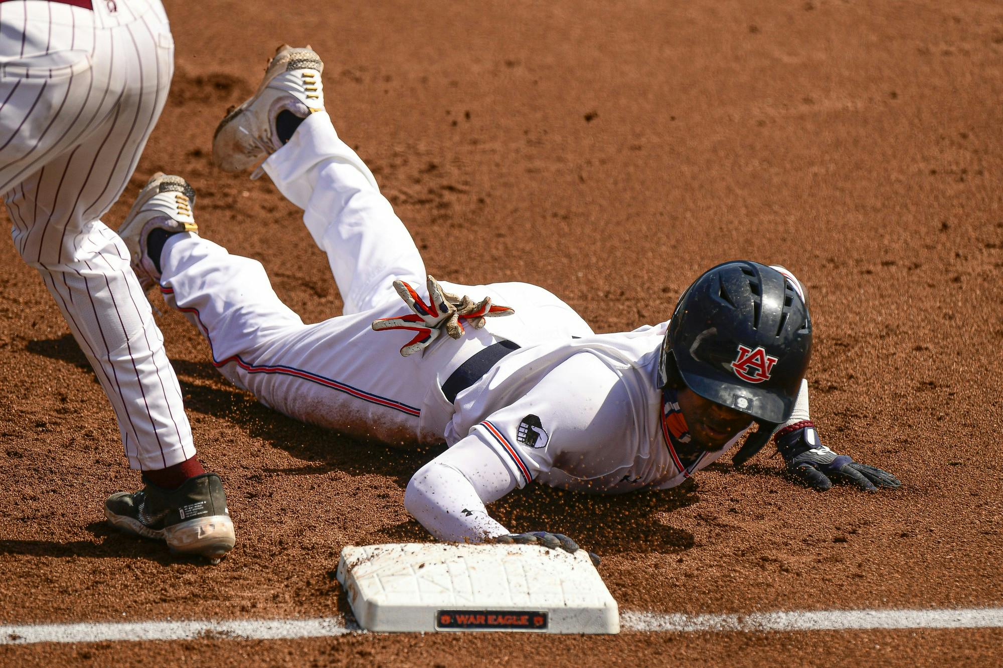 Ryan Bliss slide baseball AU vs little rock 20210314 _SAL6751 edited.JPG