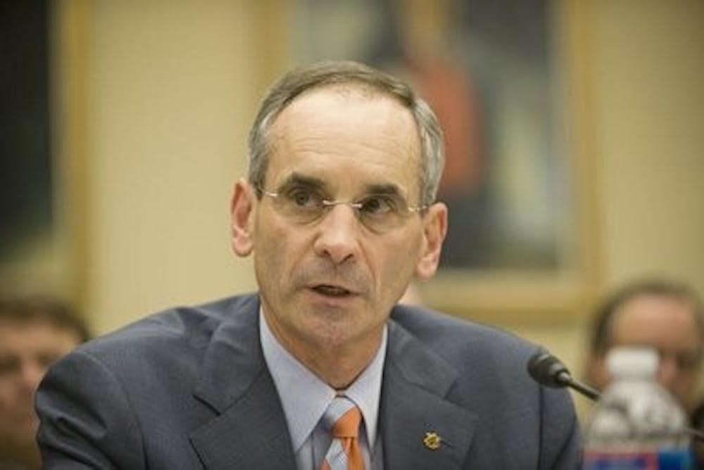 Vice President of Research Dr. John Mason spoke before a congressional subcommittee on June 27 about the impact and role of U.S. research universities. (Courtesy of Charles Votaw Photography)