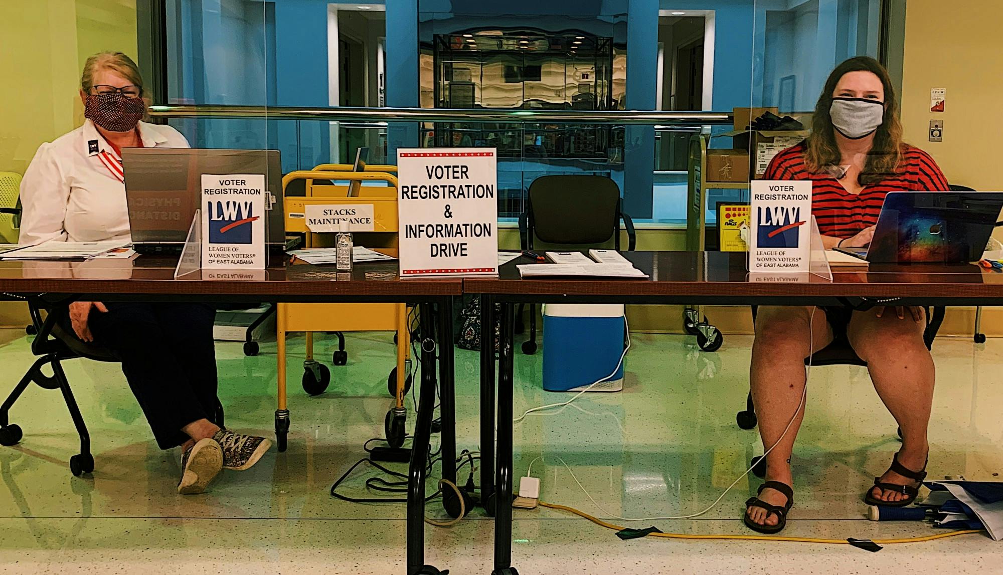 League of Women Voters registration drive