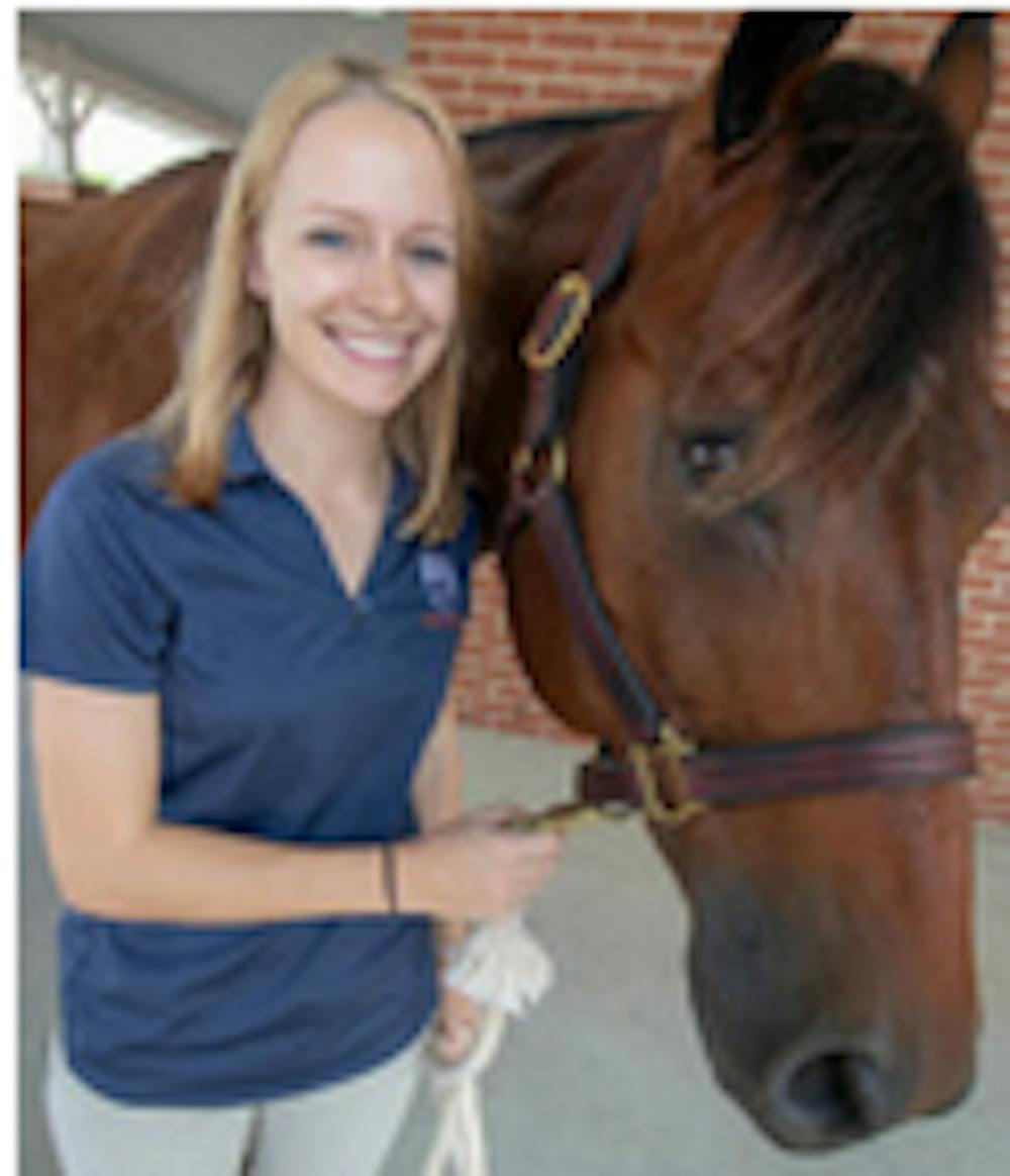 <p>Rachel Pfeifle, a fourth-year student at Auburn University’s College of  Veterinary Medicine, has been awarded a national $75,000 Coyote Rock  Ranch Veterinary Scholarship.</p>
