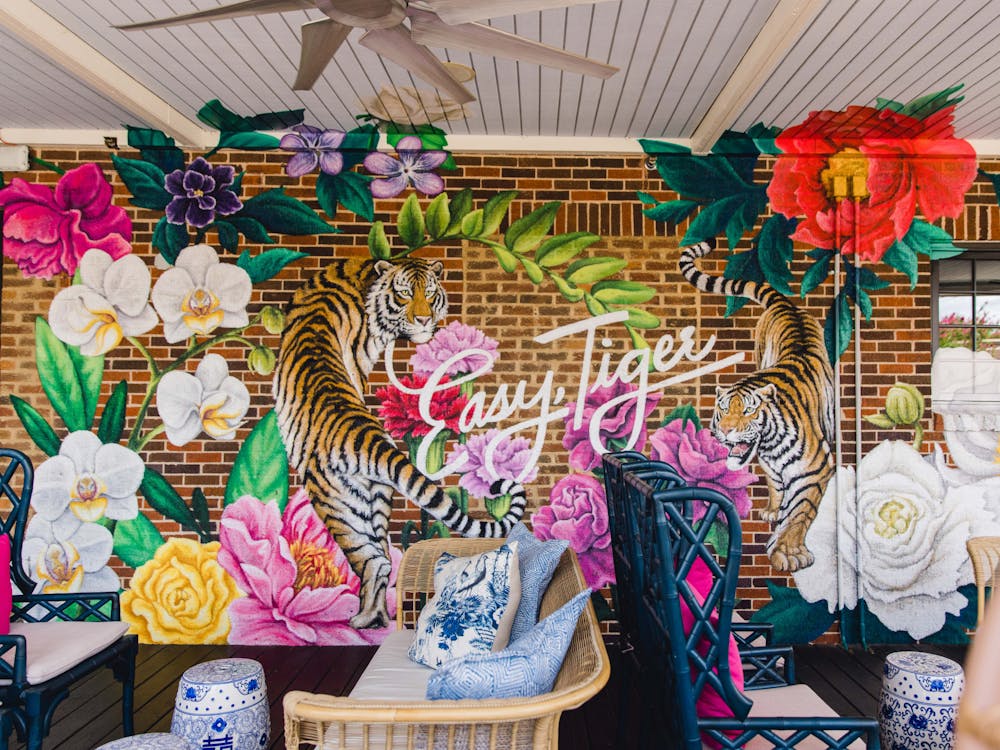 The Collegiate's new mural molds tradition, culture and community to represent the Auburn experience. Photo by Jolie Bishop, former culture editor.