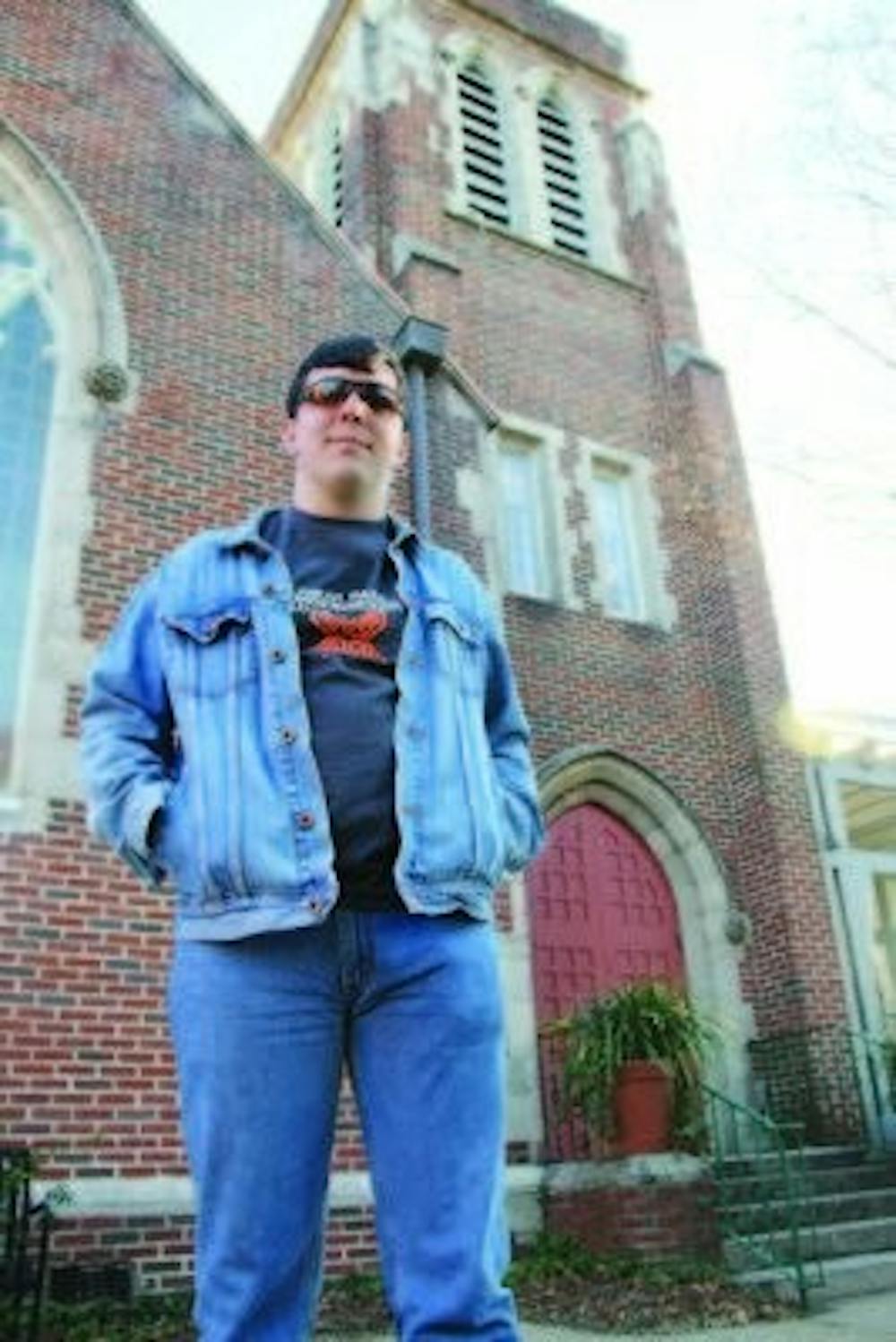 Whaley stands outside his residence at St. Dunstan's. (Rebekah Weaver / Assistant Photo Editor)