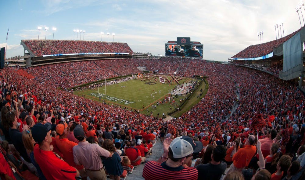 A view of Jordan-Hare Stadium just before kickoff. Auburn vs Arkansas State on Saturday, September 10, 2016 in Auburn, AL.