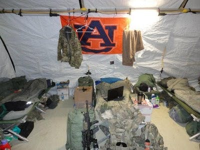 Submission received from Andrew Hodges titled "War Eagle from Afghanistan." (Courtesy of AuburnArt)