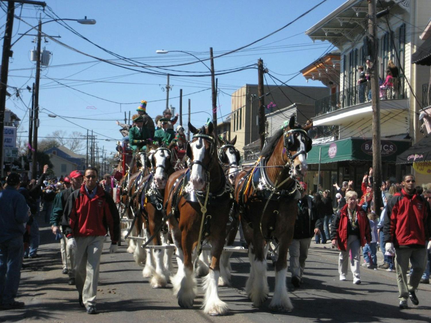 Krewe of Thoth Mardi Gras parade on Magazine Street in New Orleans,&nbsp;La.