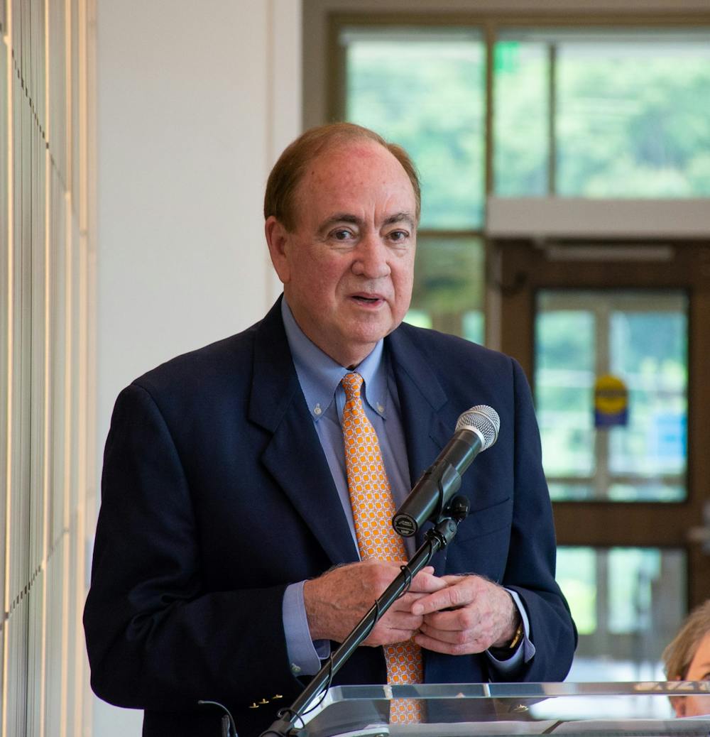 <p>Auburn University President delivers a short speech at the Auburn Medical Pavilion.</p>
