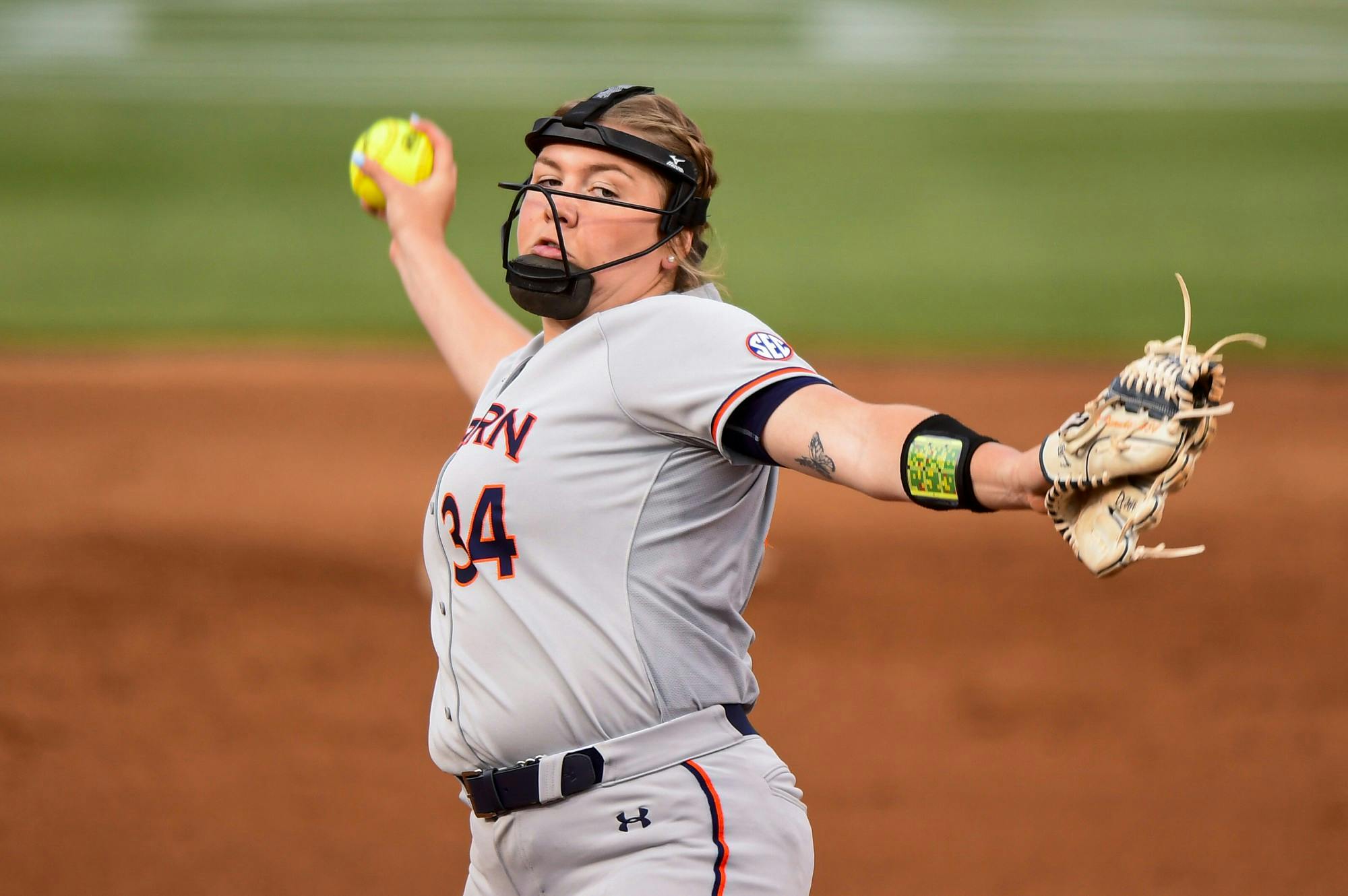 KK Dismukes (34) delivers softball vs alabama st 20210413 _SAL0438 edited.JPG