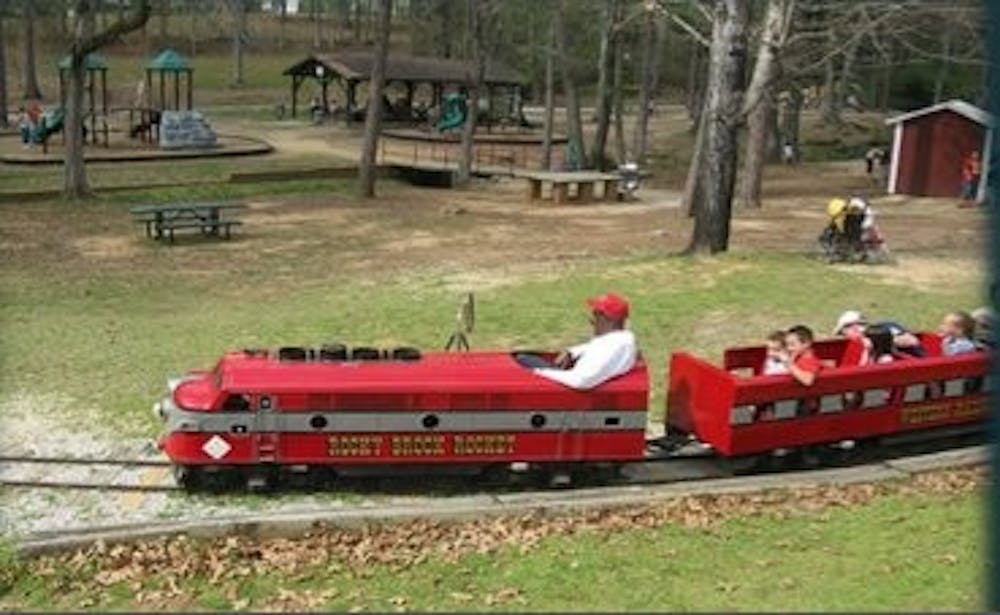 In the early 2000s the Allan Herschell Company started making reproduction parts that helped restore the train. However, the train wasn't officially reopened until 2008. (Contributed by Matt Battles)