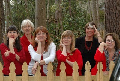 From left: Marian Carcache, Judith Nunn, Mary Dansak, Joanne Camp, Margee Bright-Ragland and Gail Langley, the Mystic Order of East Alabama Fiction Writers, will hold a one-hour writing workshop Feb. 7 at the Auburn Public Library. (CONTRIBUTED)