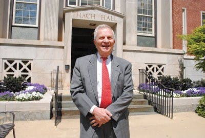 Joseph Kicklighter, history professor, merges comedy and history to engage students. (Maria Iampietro / Associate Photo Editor)
