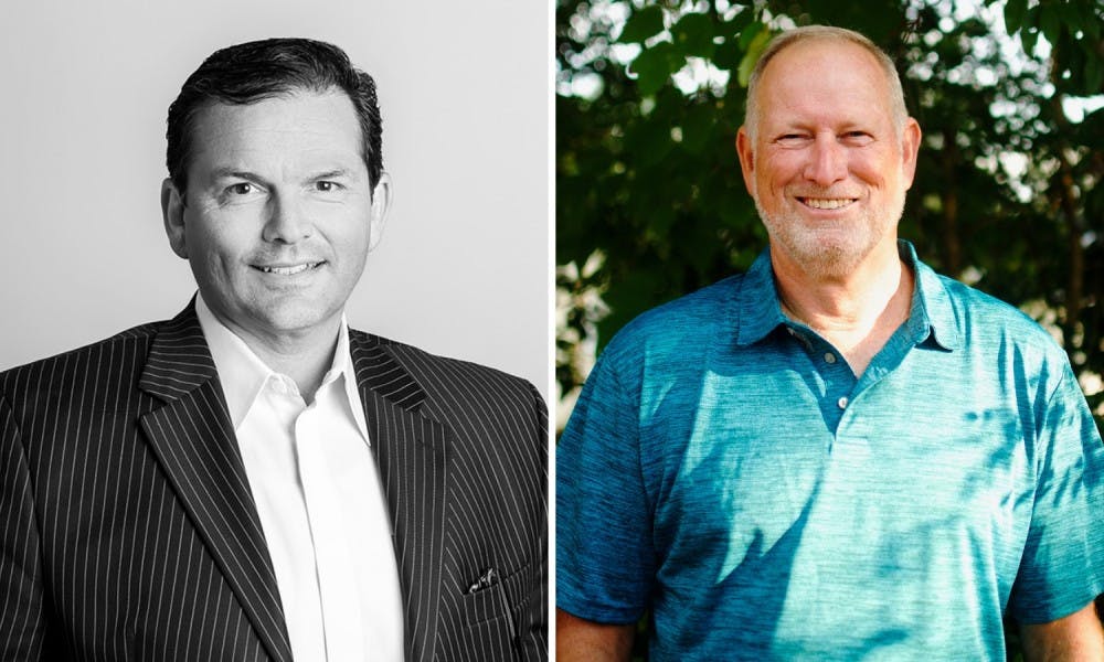 Todd Scholl, left, and Kelley Griswold, right, are in a runoff for Ward 2.